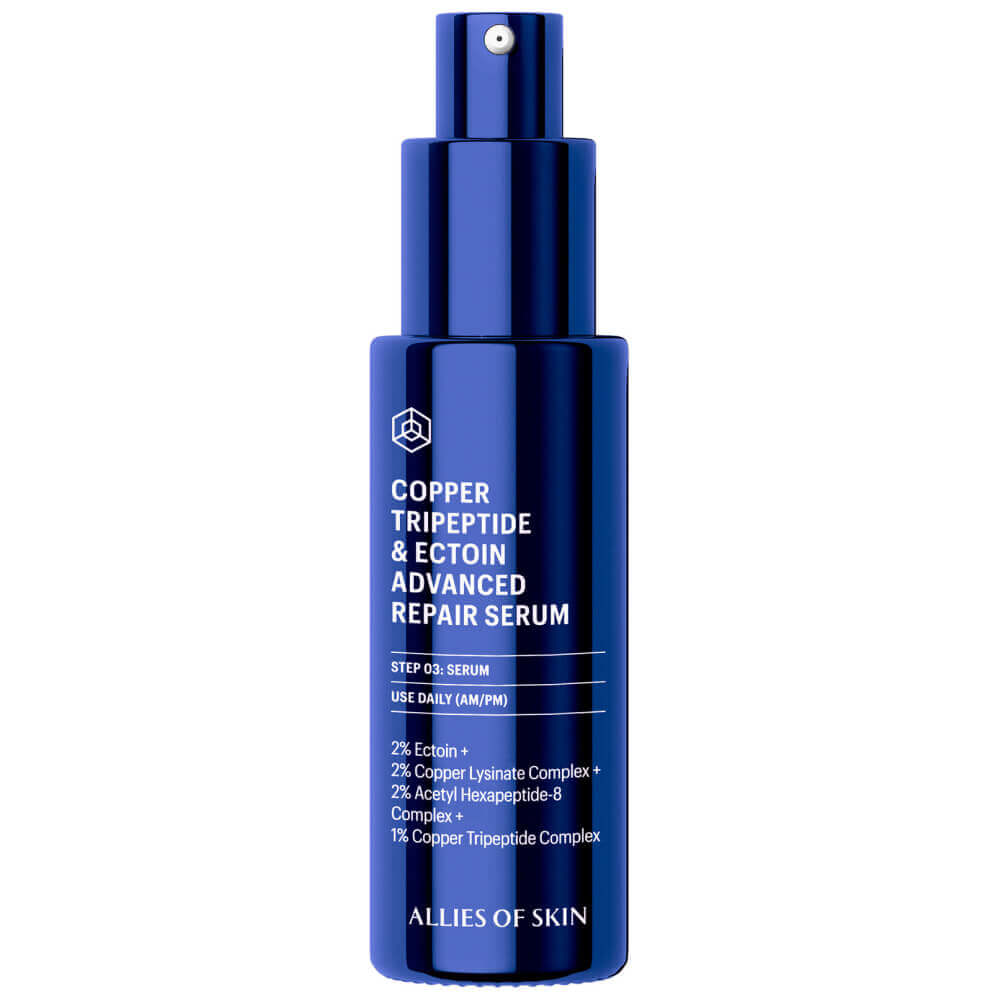 Разглаживающая сыворотка с пептидами меди Allies of Skin Copper Tripeptide &amp; Ectoin Advanced Repair Serum, 30 мл